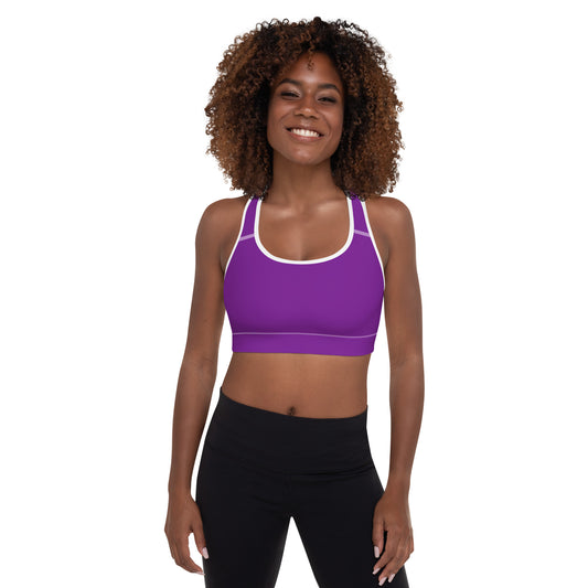 Y4L Purple Padded Sports Bra