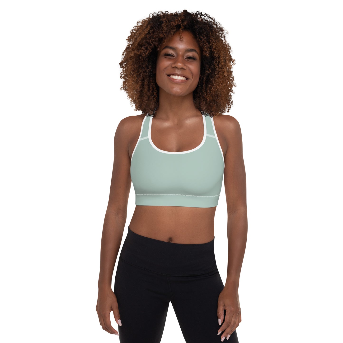 Y4L Green Tea Padded Sports Bra