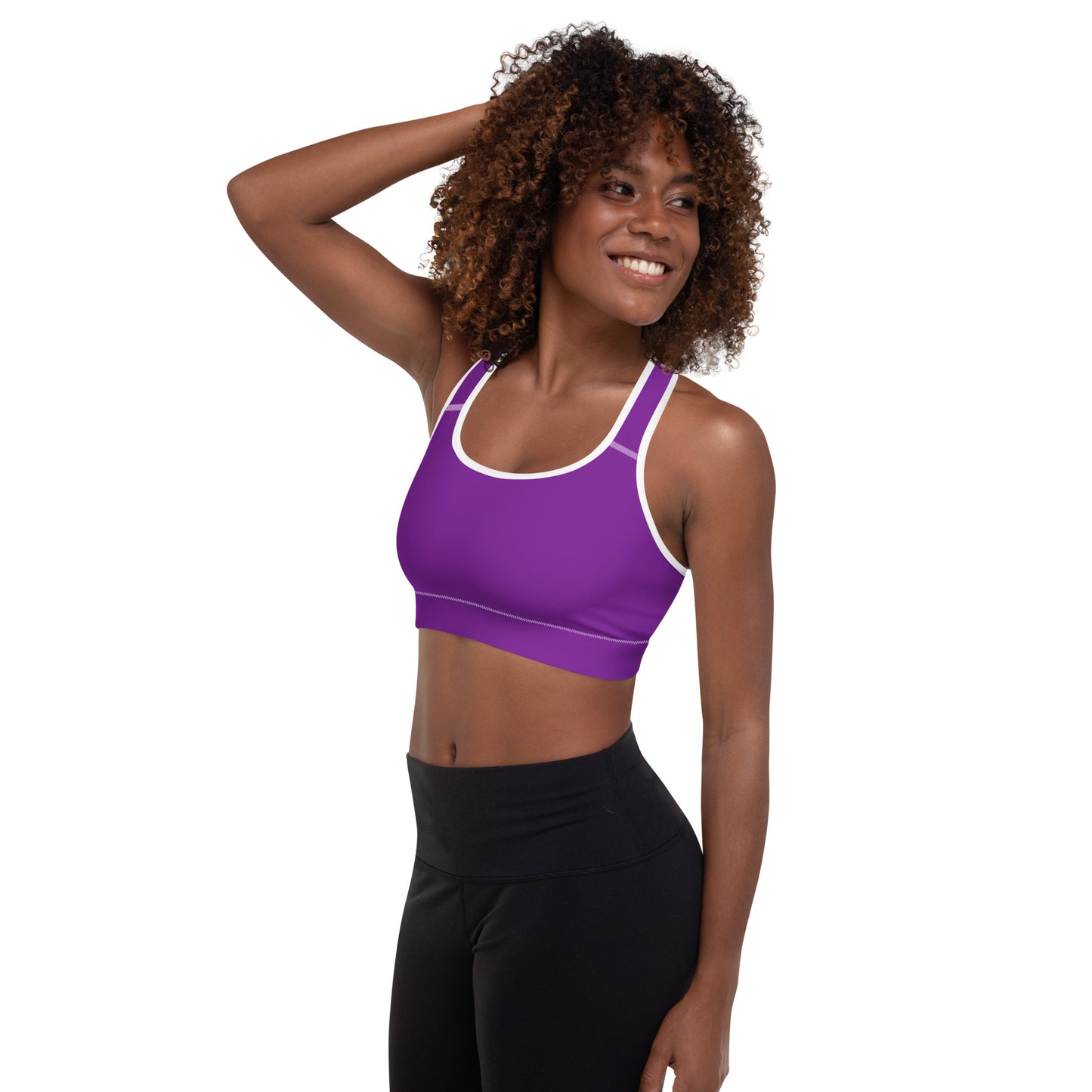 Y4L Purple Padded Sports Bra