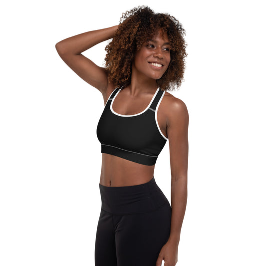 Y4L Black Padded Sports Bra