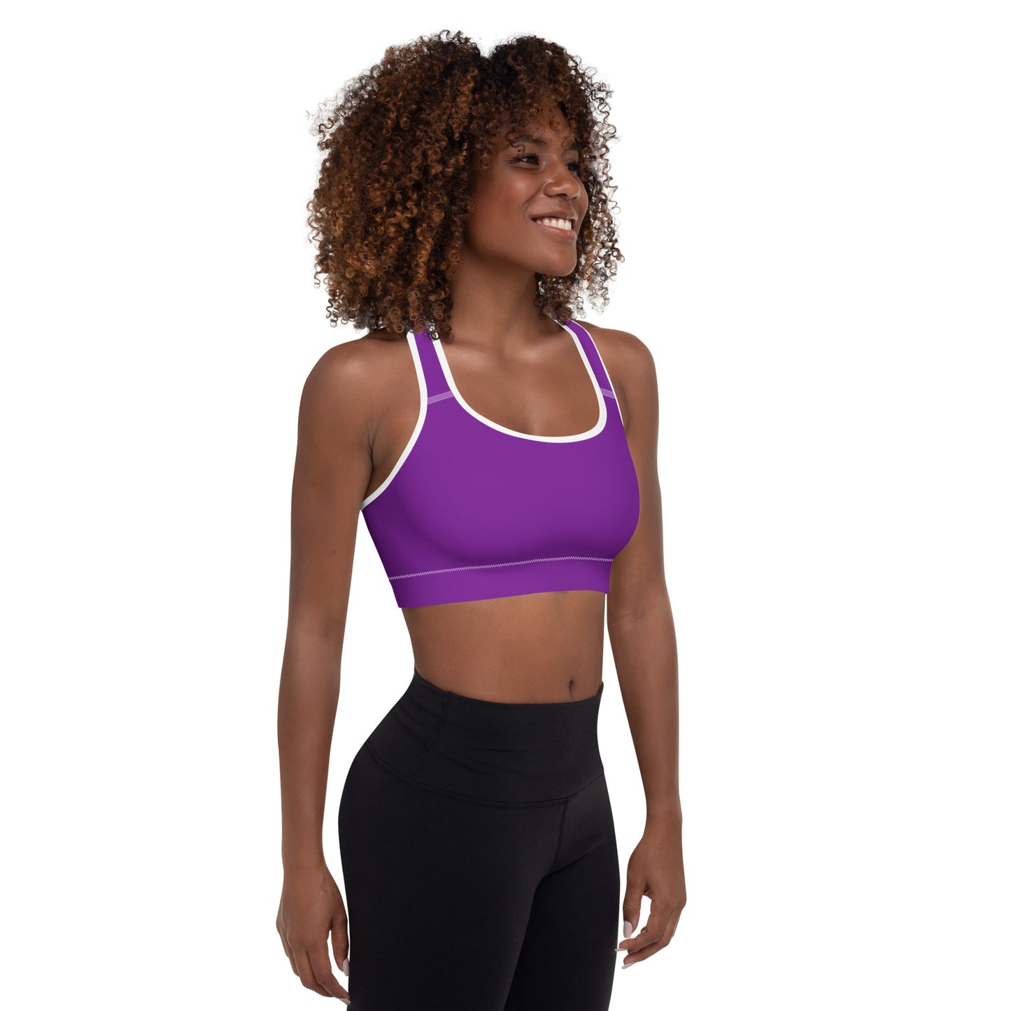 Y4L Purple Padded Sports Bra