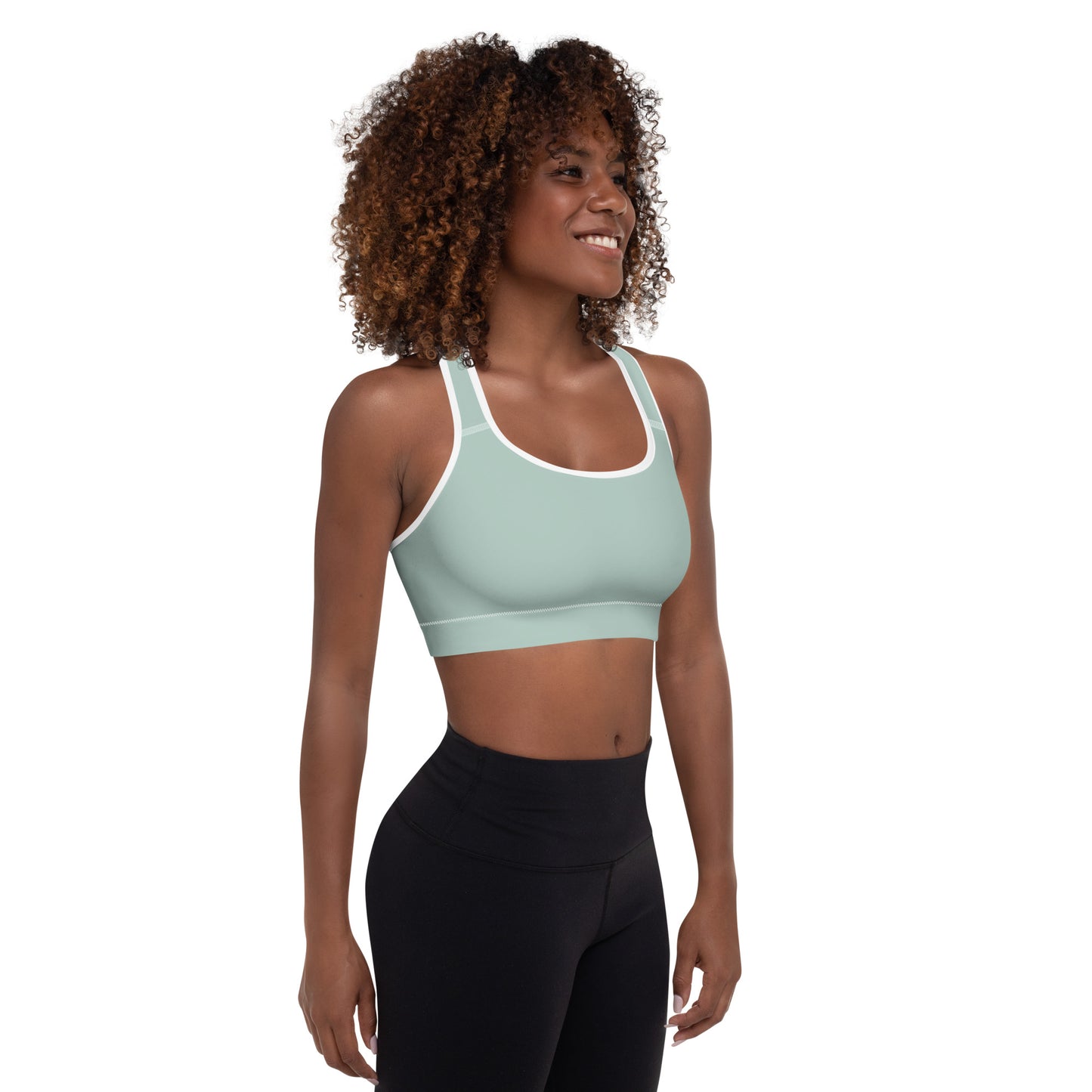 Y4L Green Tea Padded Sports Bra