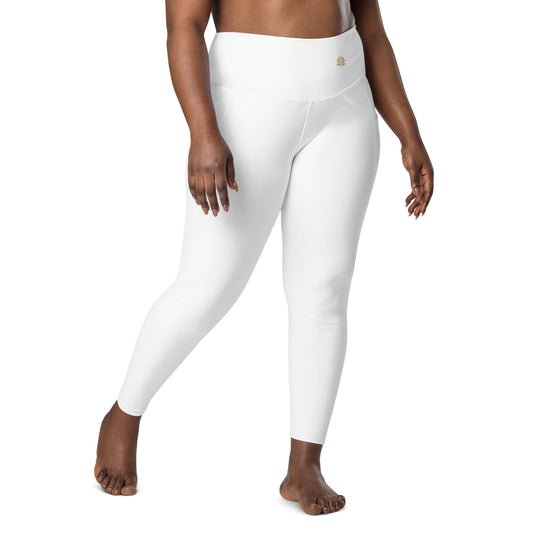 Y4L White Leggings with Pockets