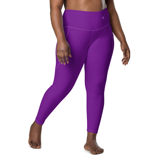 Y4L Purple Leggings with Pockets