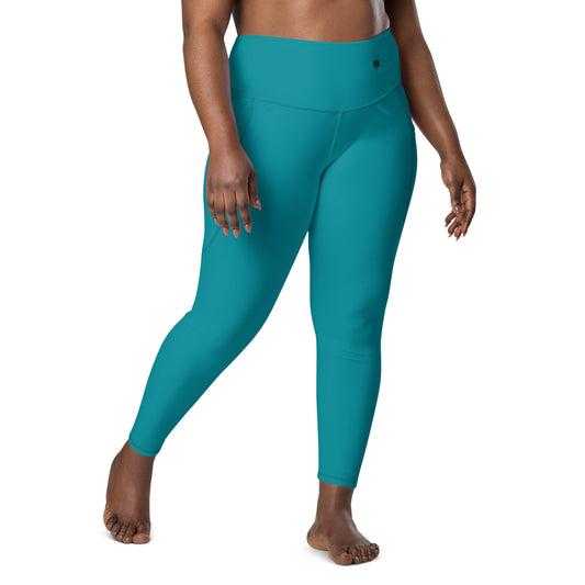 Y4L Teal Leggings with Pockets