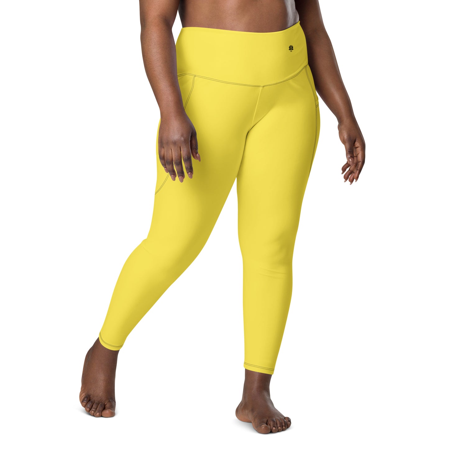 Y4L Yellow Leggings with Pockets