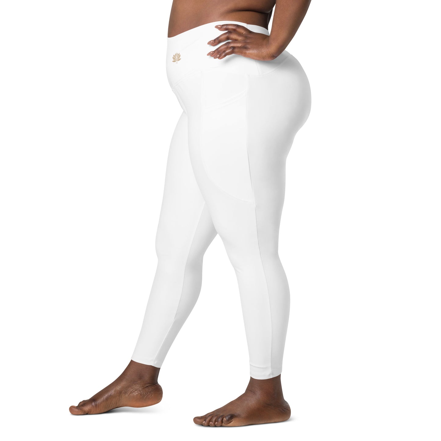 Y4L White Leggings with Pockets