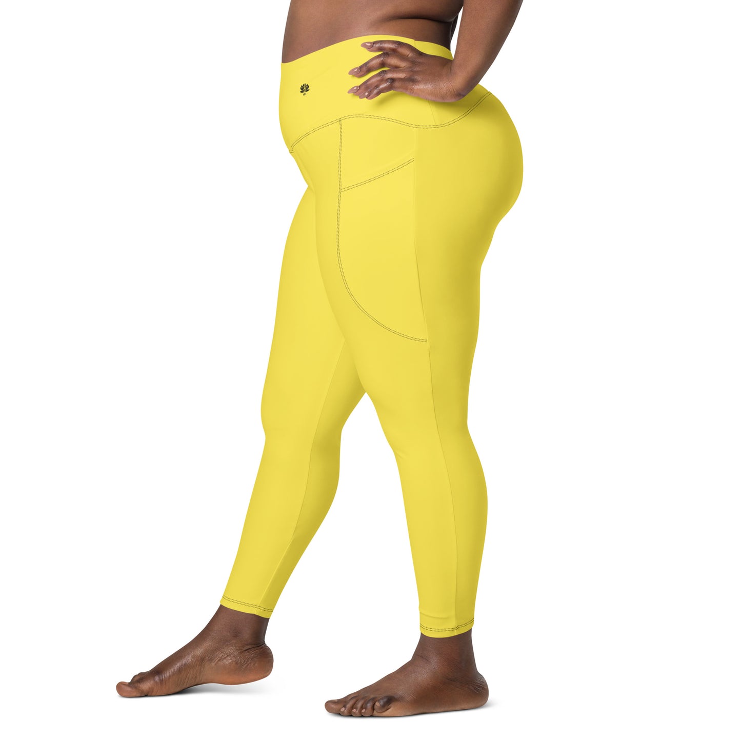 Y4L Yellow Leggings with Pockets