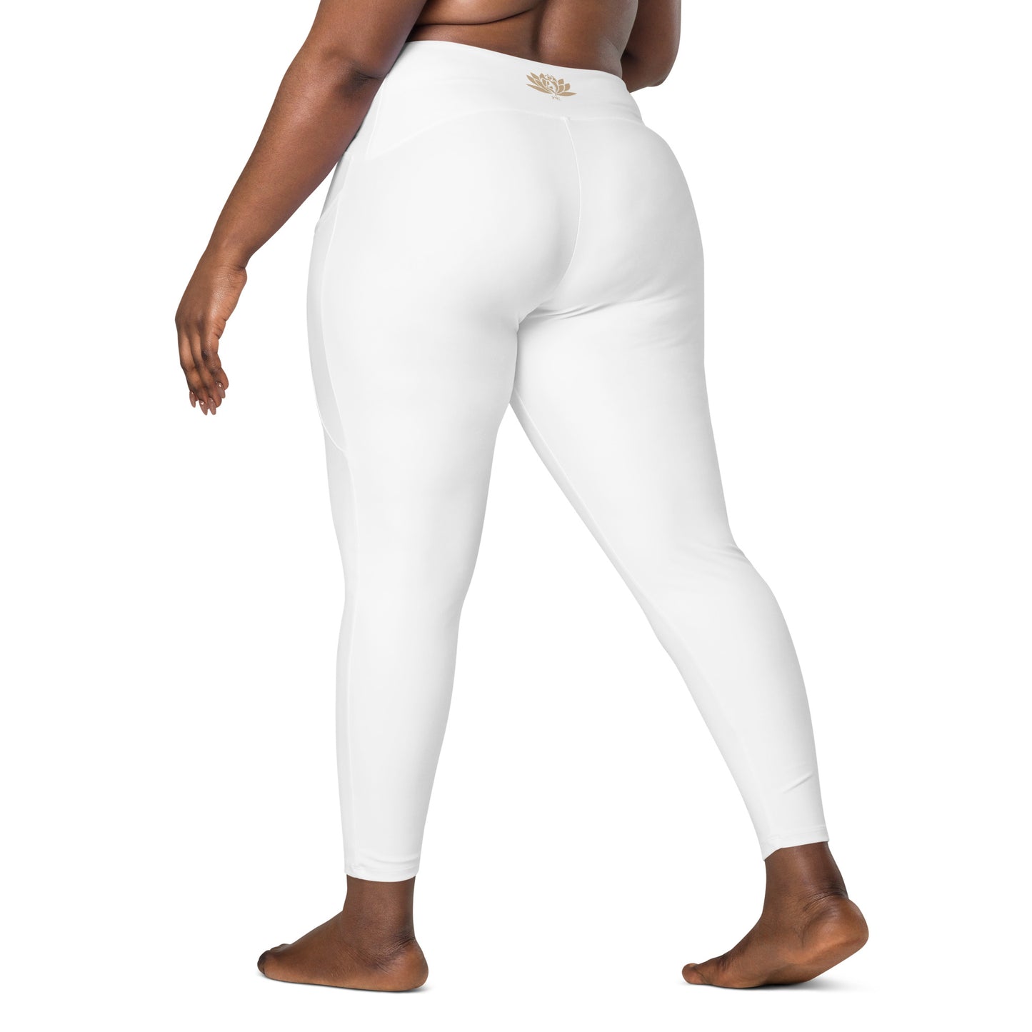 Y4L White Leggings with Pockets