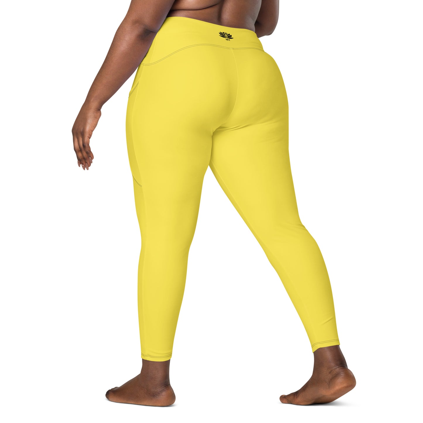 Y4L Yellow Leggings with Pockets