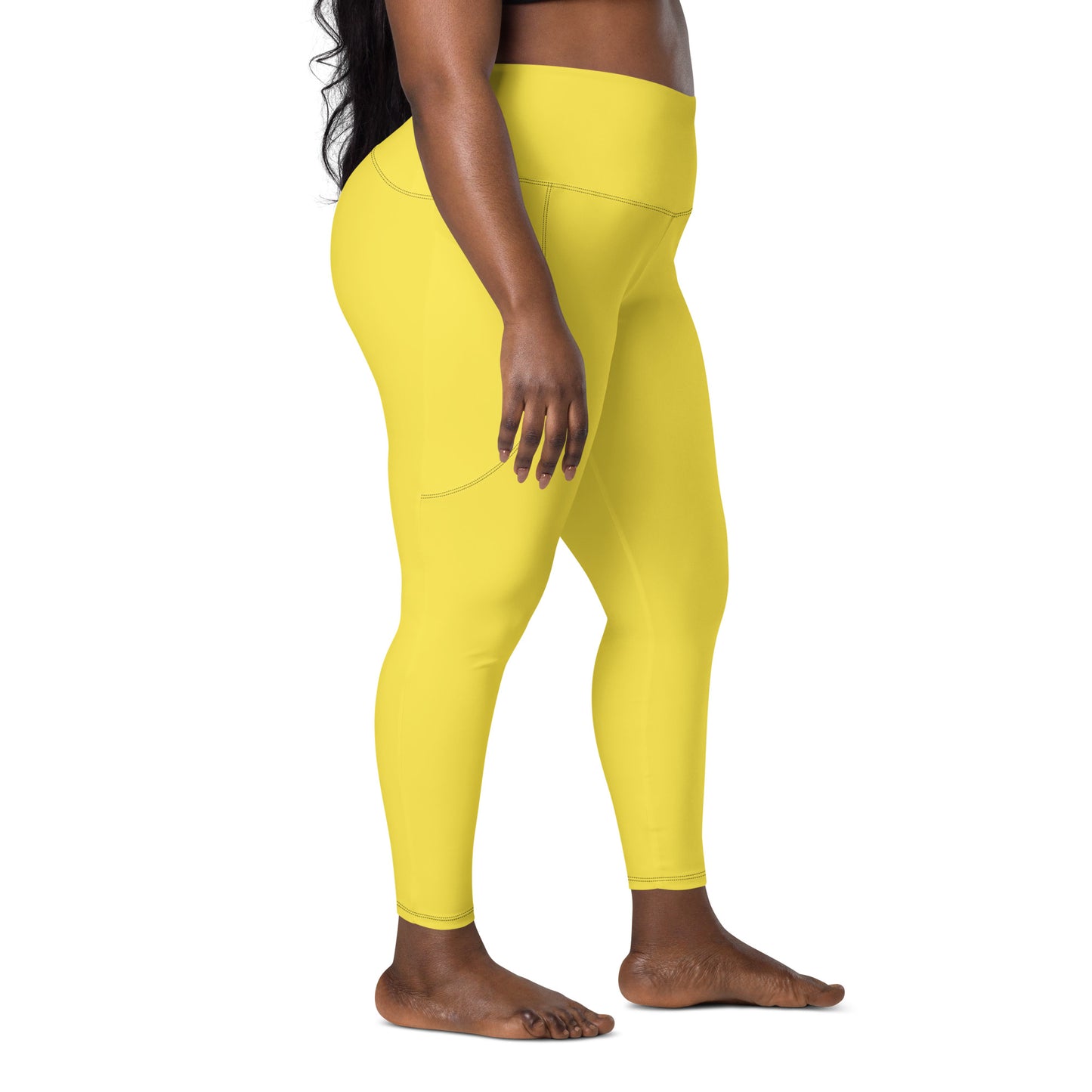 Y4L Yellow Leggings with Pockets