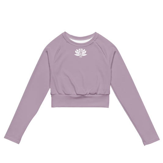 Y4L Rose Pink Recycled Long-sleeve Crop Top