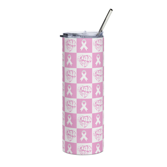 Pink Fight Stainless Steel Tumbler