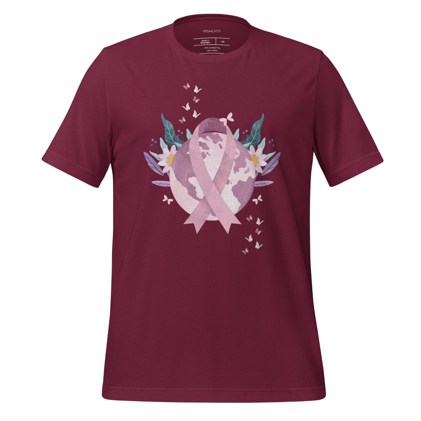 Breast Cancer Awareness Global Peace T-shirt