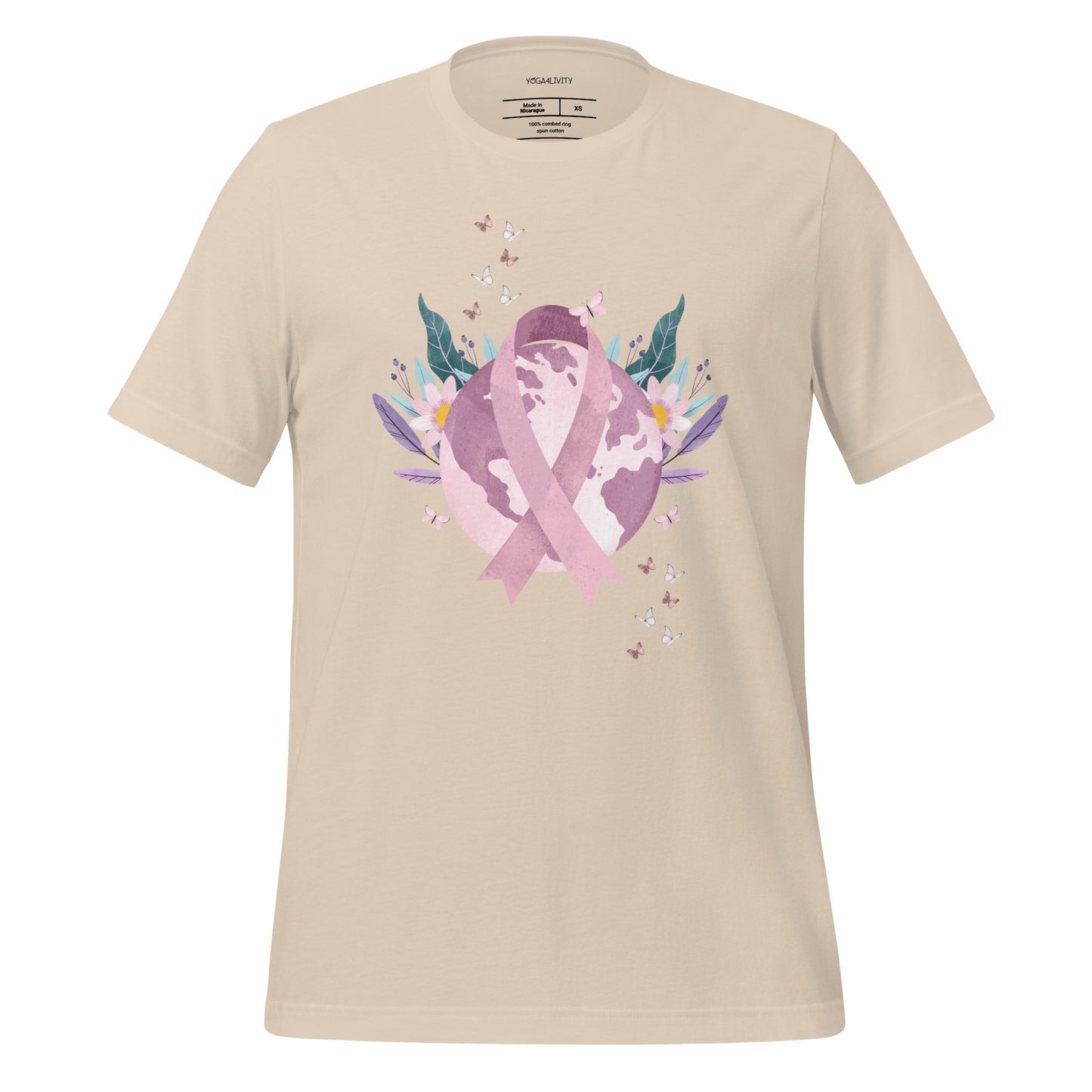 Breast Cancer Awareness Global Peace T-shirt