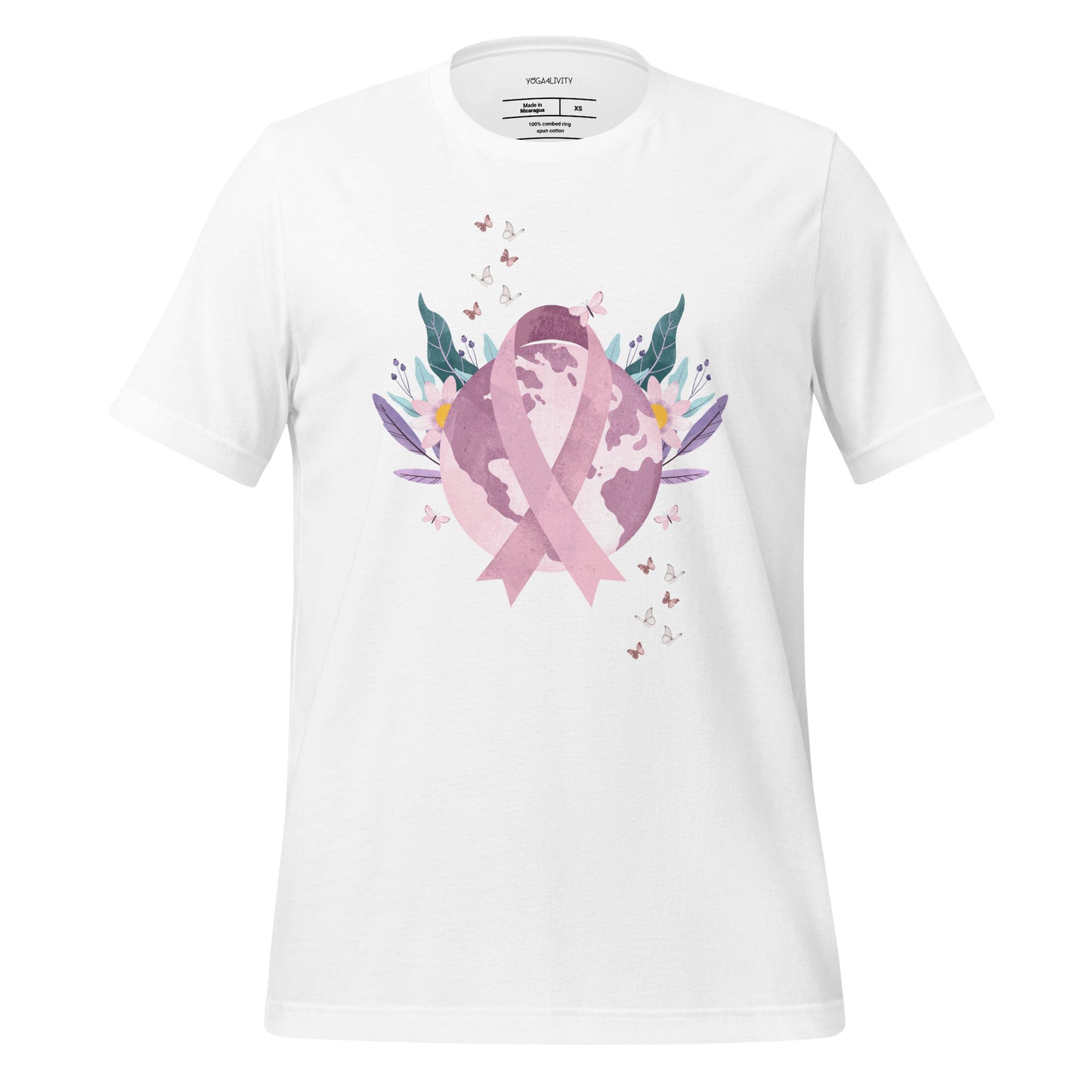 Breast Cancer Awareness Global Peace T-shirt