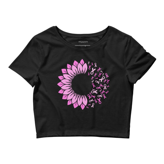 Breast Cancer Awareness Flourishing Crop Top